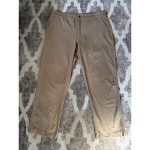 Duluth Trading Co. Overachino Standard Fit Pants Mens Sz 36x30 Khaki Performance